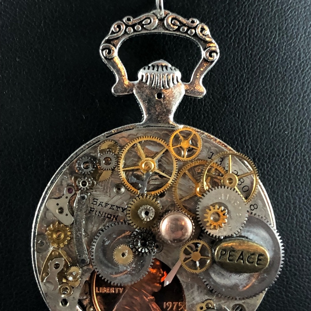 💥SPECIAL💥Penny Steampunk Pocket Watch  Necklace - Picture 3 of 7